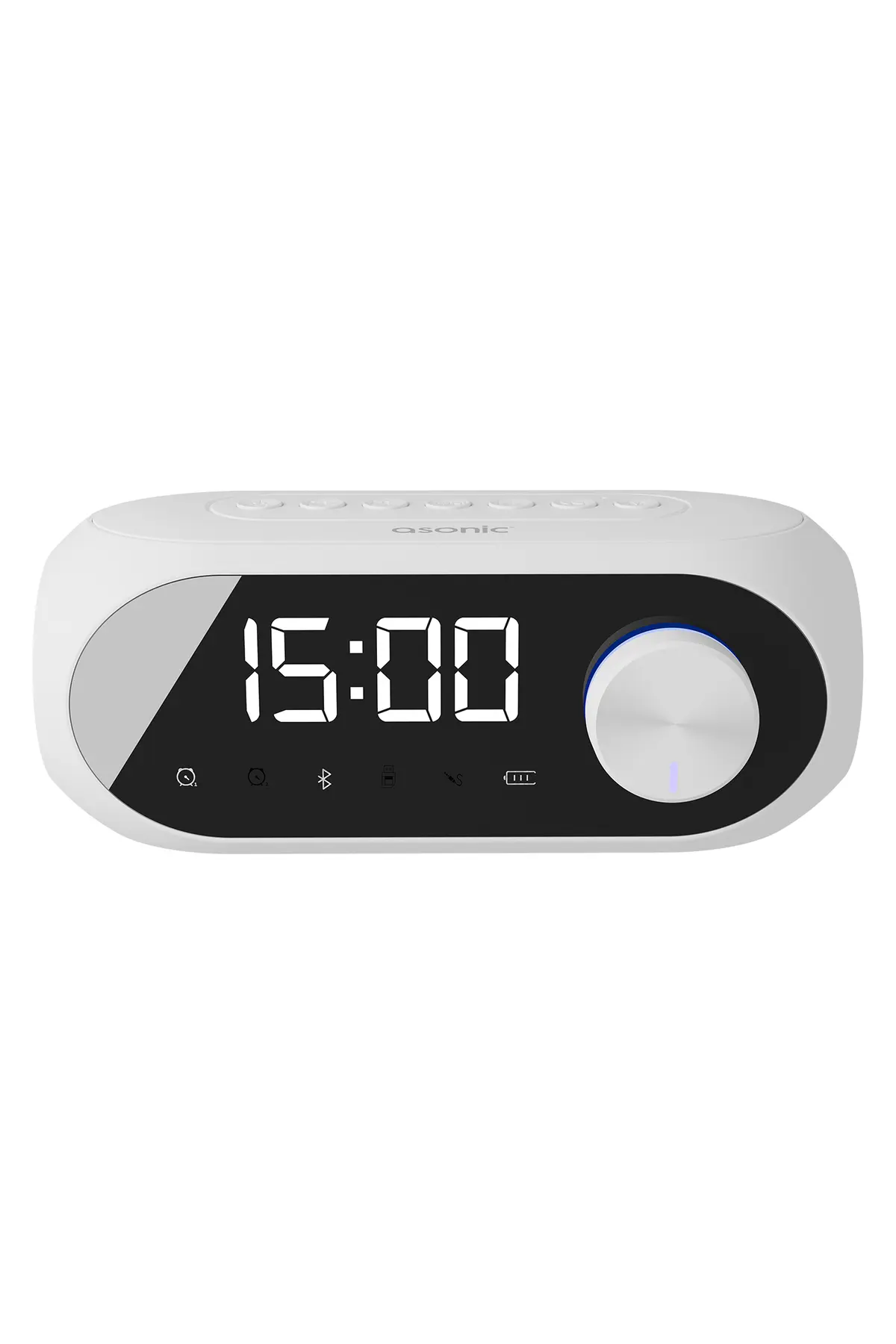 Asonic As-w6 Bluetooth Alarmlı Saat Speaker Beyaz 