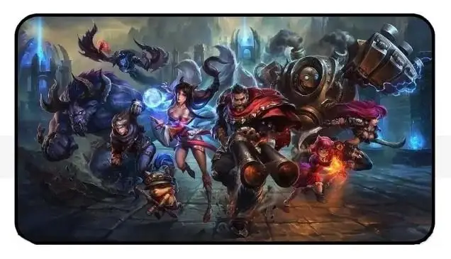 Azemax 3mm 80x40 Oyuncu Mouse Pad Lol Desenli Speed Yüzey 