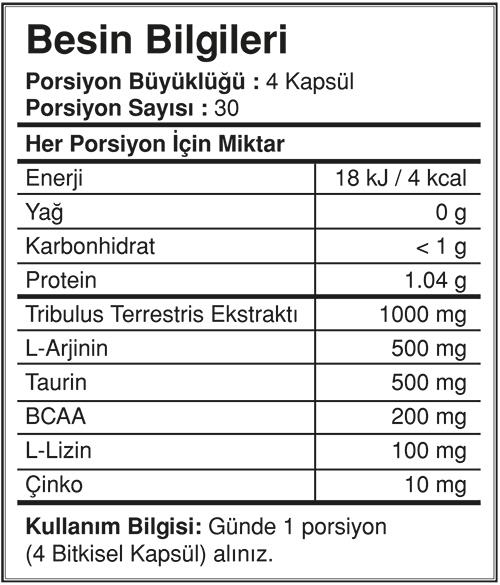 BigJoy Tribulus Grow/120 kapsül BigJoy Tribulus Grow/120 kapsül