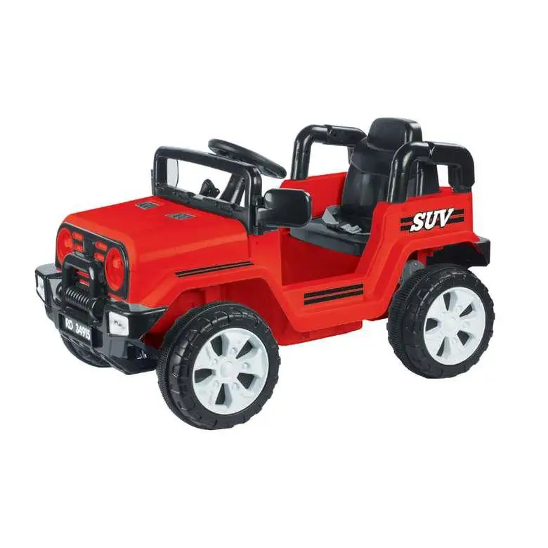 Dolu Sahara 12V Akülü Suv Araba Jeep Uzaktan Kumandalı Kırmızı-beyaz