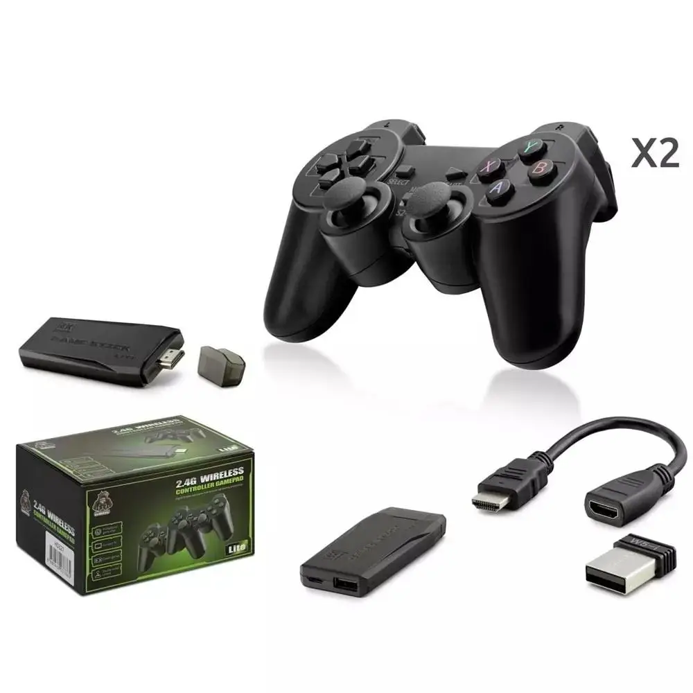 Hadron Hd327 Retro Game Stick Kablosuz Çiftli Siyah