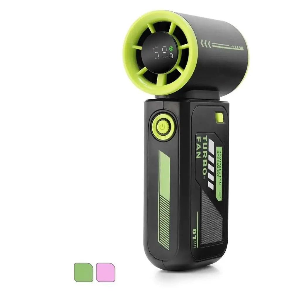 Hadron N115 Şarjlı Turbo Mini El Fanı Dijital Göstergeli