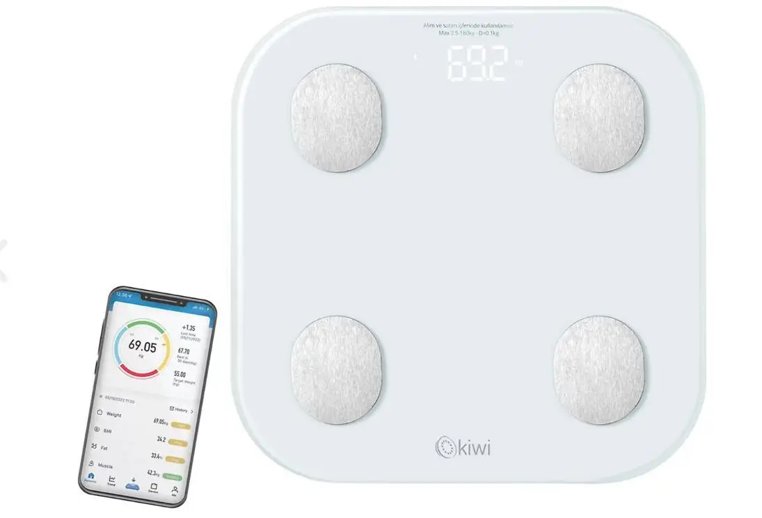 Kiwi Akıllı Banyo Baskülü Tartı