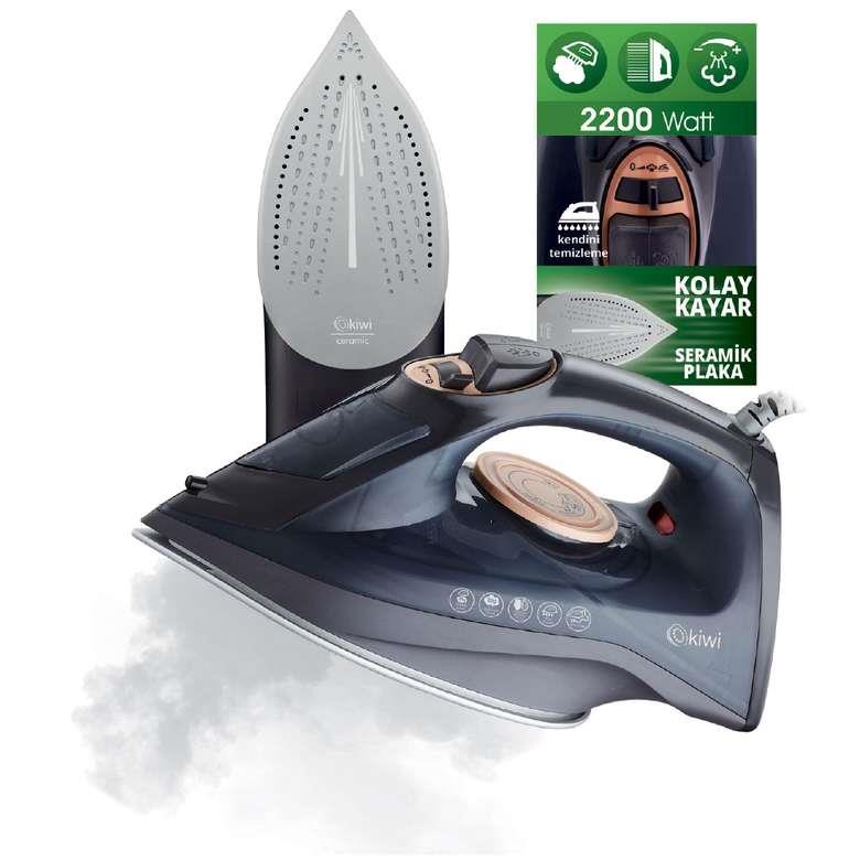 Kiwi KSI-6345 Akıllı Buharlı Ütü Mavi Siyah Kiwi KSI-6345 Akıllı Buharlı Ütü Mavi Siyah