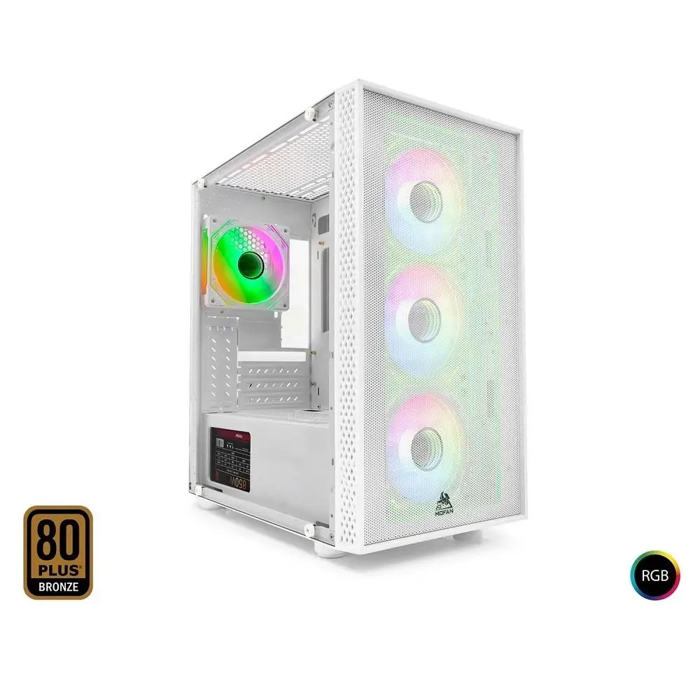 Mofan Mf2900w 850w 80Plus Bronze Power Supply 4gb Fan Temperli Cam Beyaz Gaming Kasa