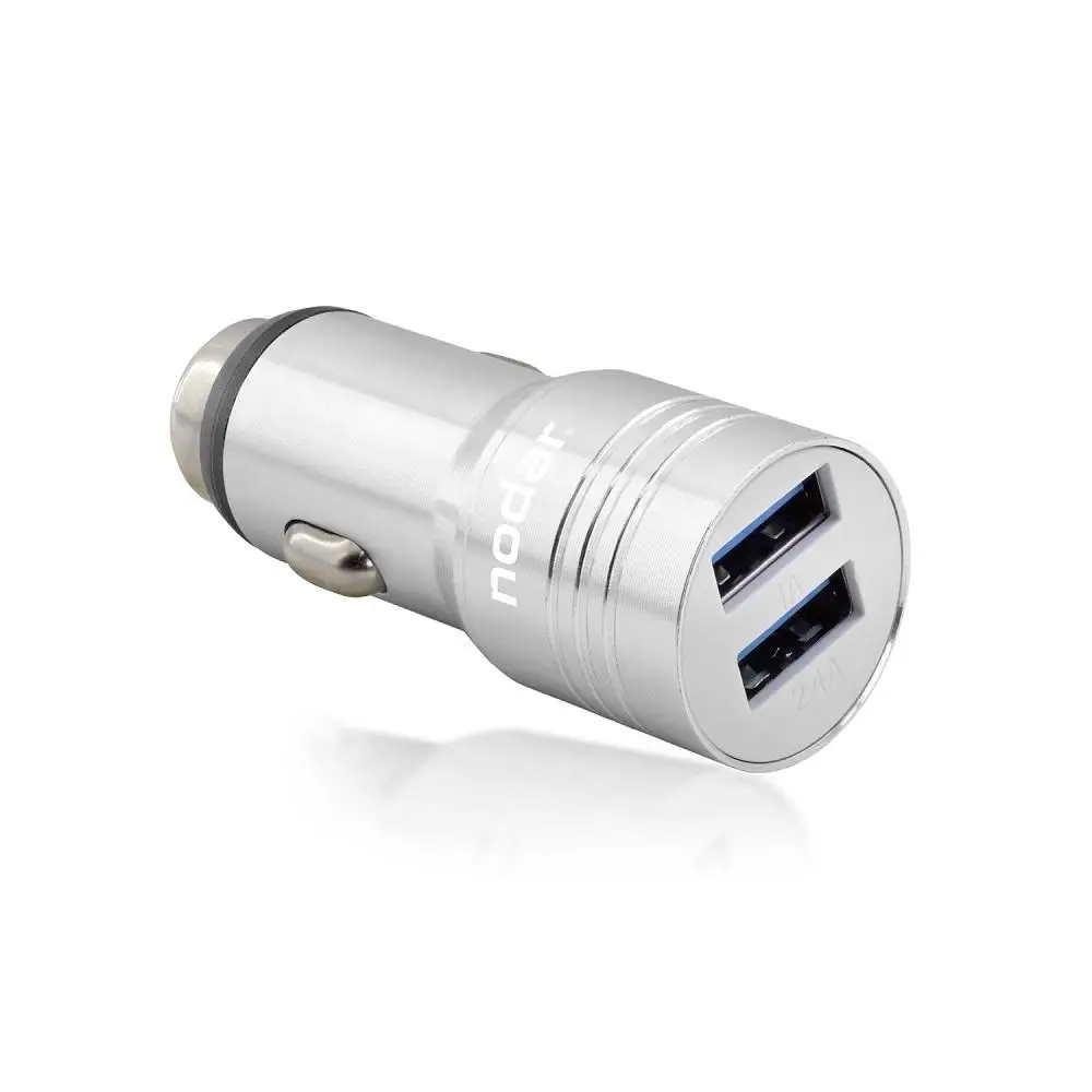 Nodar Nd1075 Usb Metal Araç Şarj Başlık 3.4A Silver