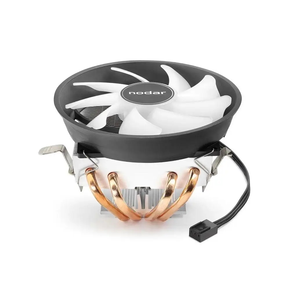 Nodar ND2600 CPU Fan Hava Soğutucusu Combo Tek Fanlı 120 mm Siyah Beyaz