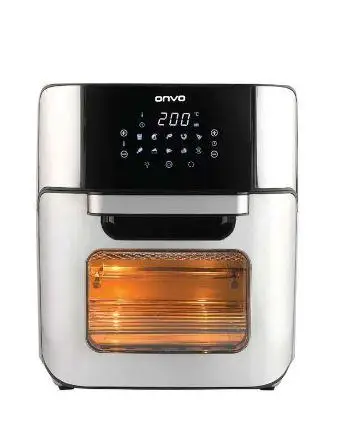 Onvo Ovfry09 Airfryer 12L Multifonksiyonel Fritöz&Fırın/İnox