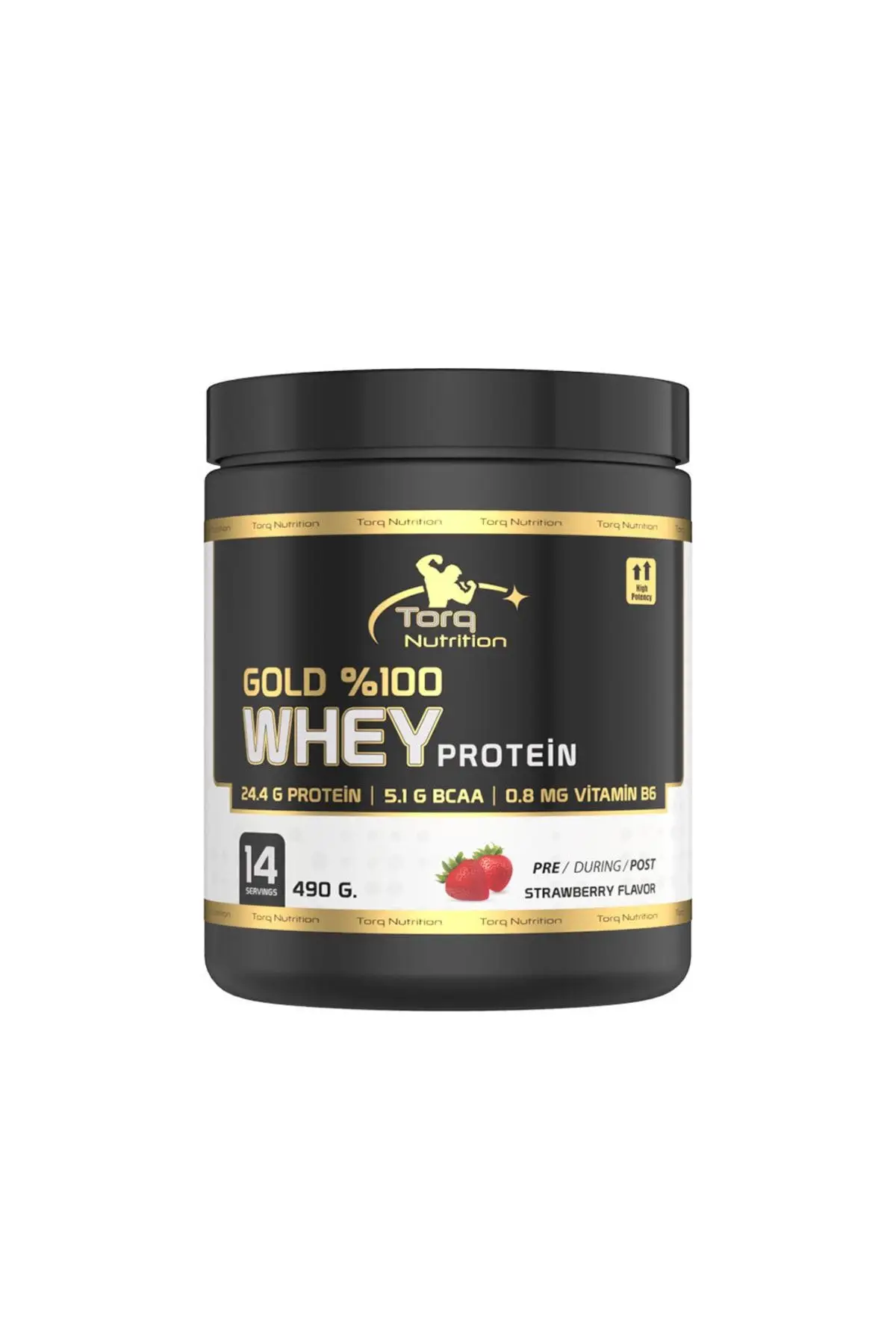Torq Nutrition Gold Whey Protein Çilek 490g
